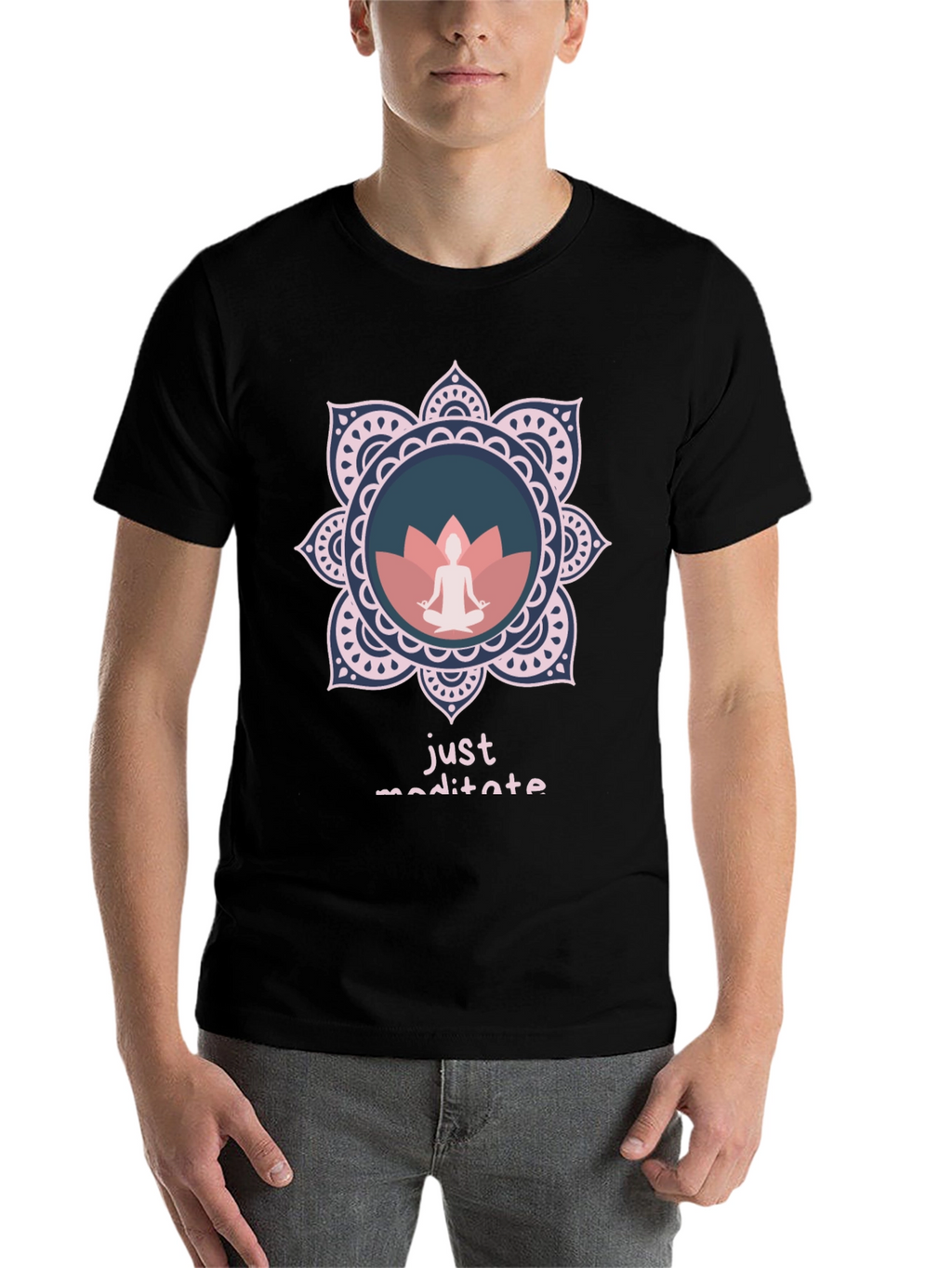 Just Meditate Graphic Tee - Relaxed Fit