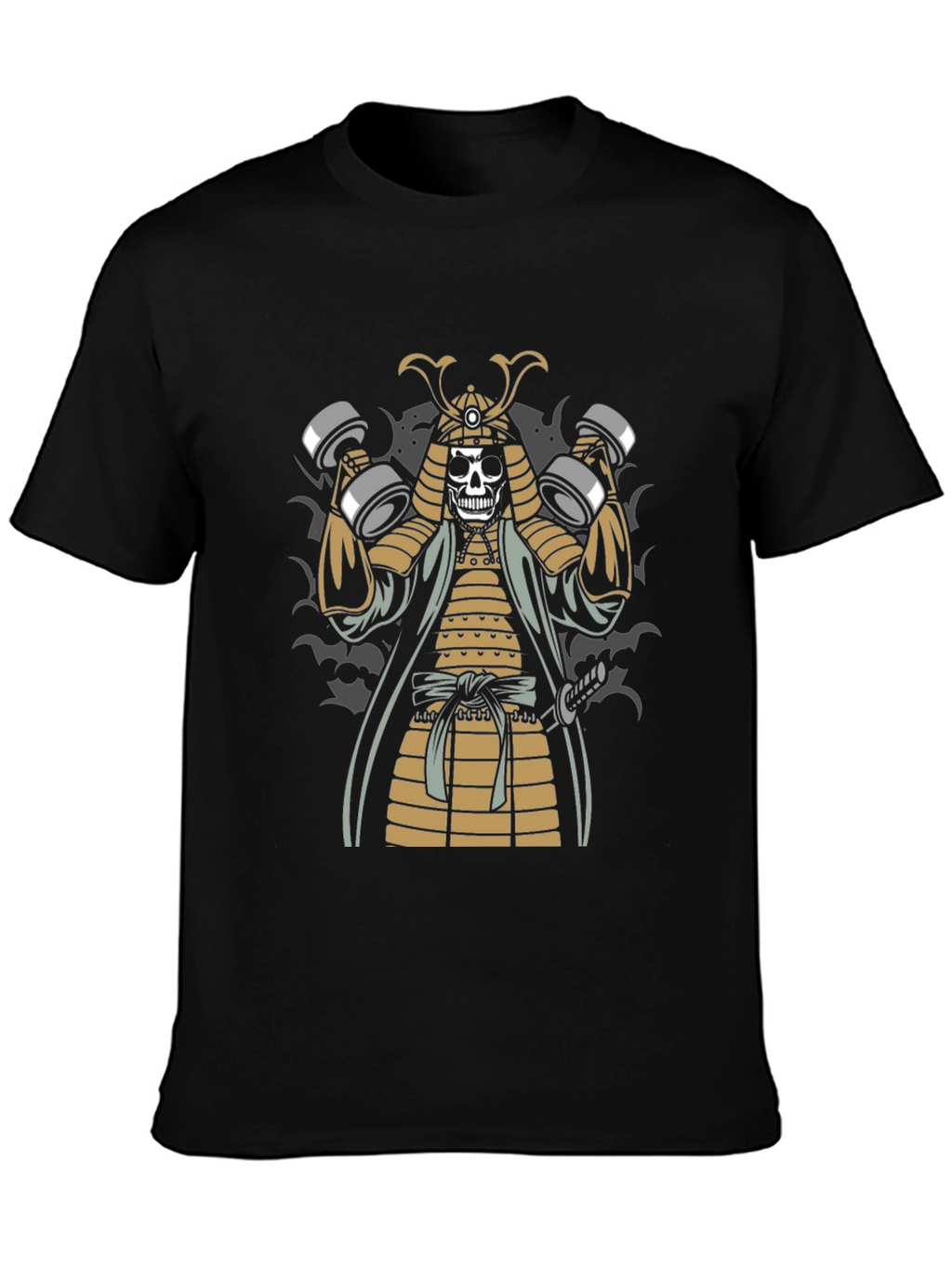 Samurai Skeleton Gym T-Shirt