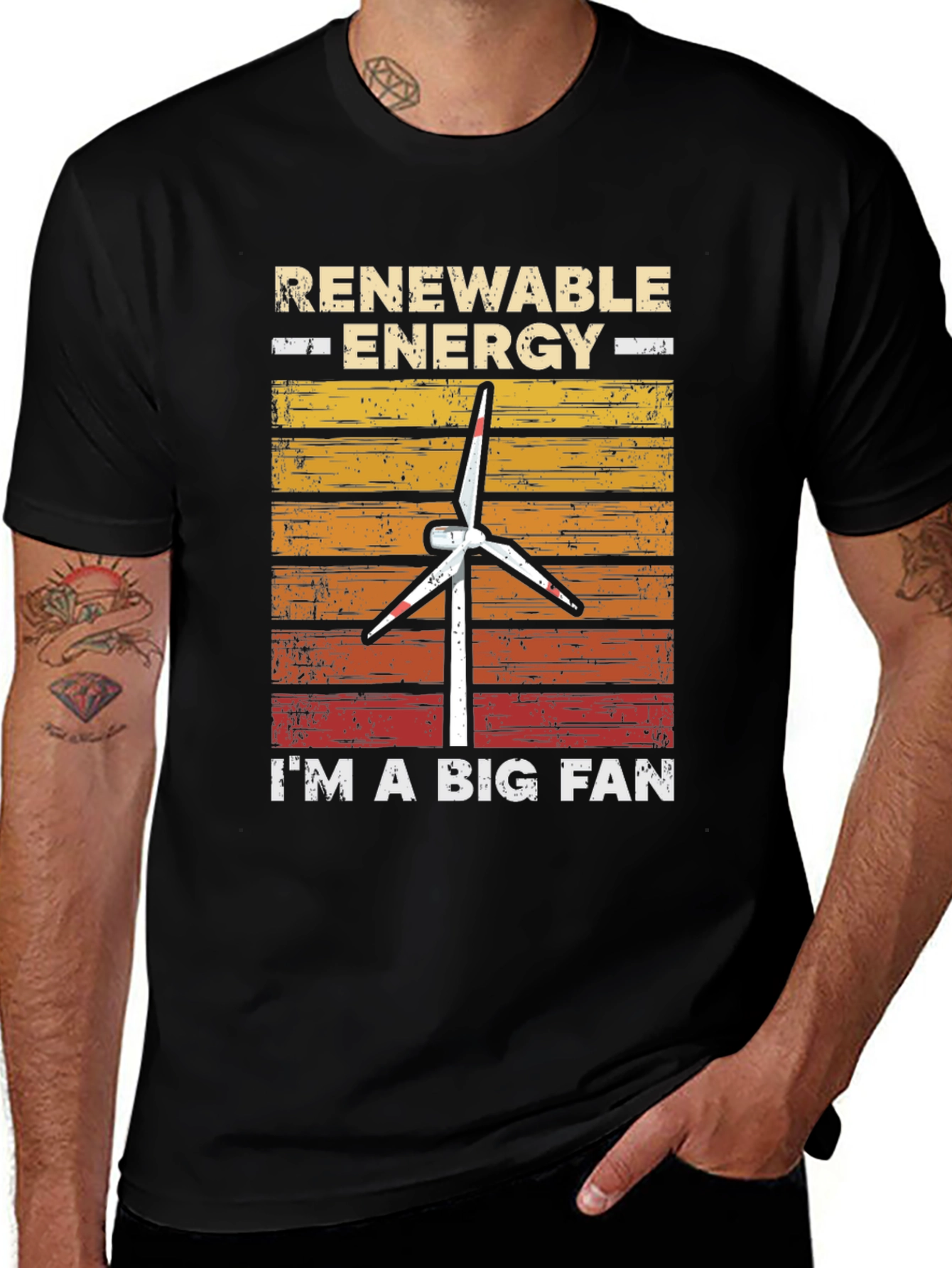 Renewable Energy Fan T-Shirt - Eco-Friendly Style