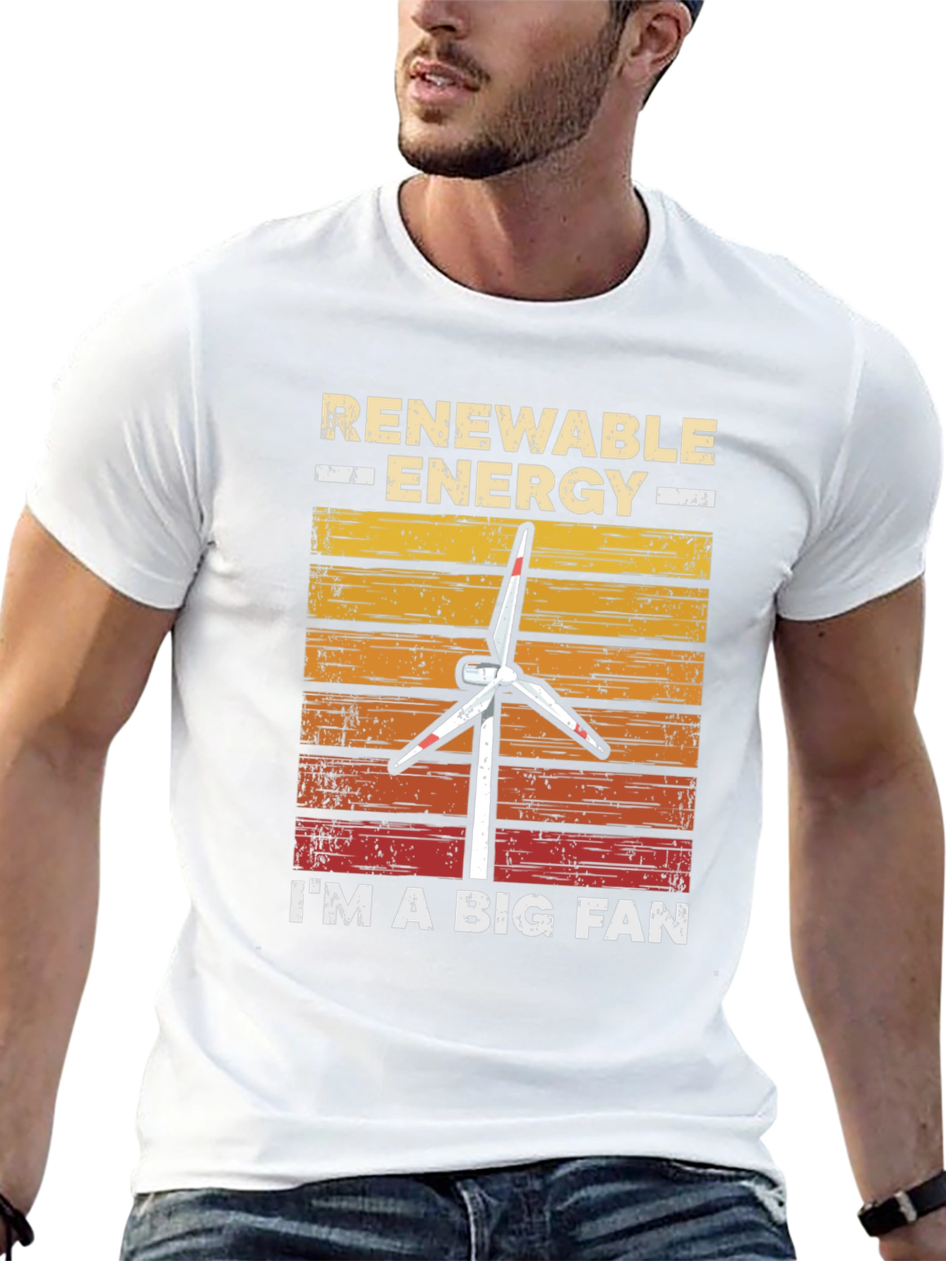 Renewable Energy Fan T-Shirt - Eco-Friendly Style
