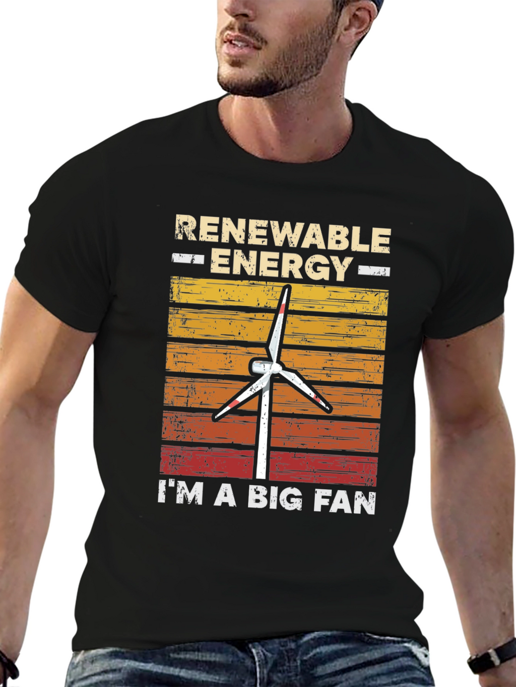 Renewable Energy Fan T-Shirt - Eco-Friendly Style