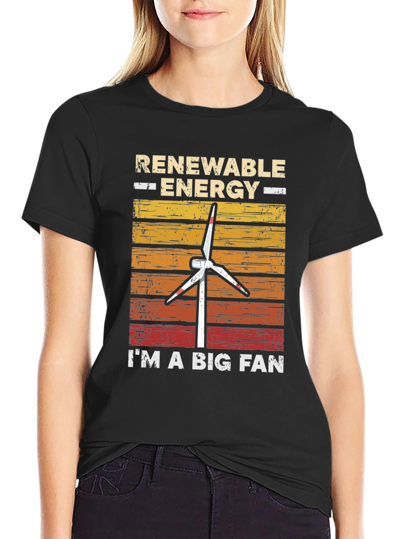 Renewable Energy Fan T-Shirt - Eco-Friendly Style