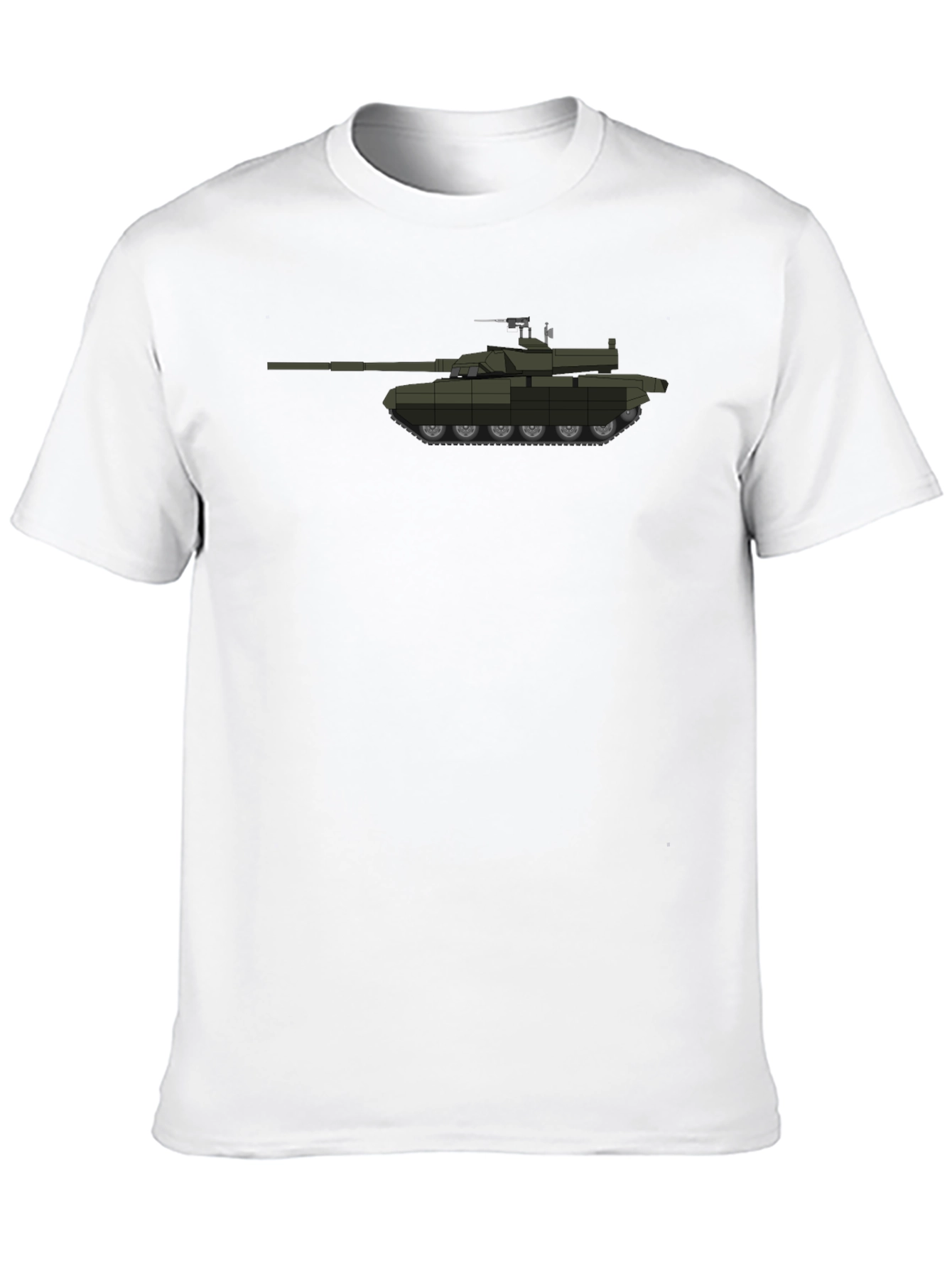 Tank Graphic Tee - Modern Military Style