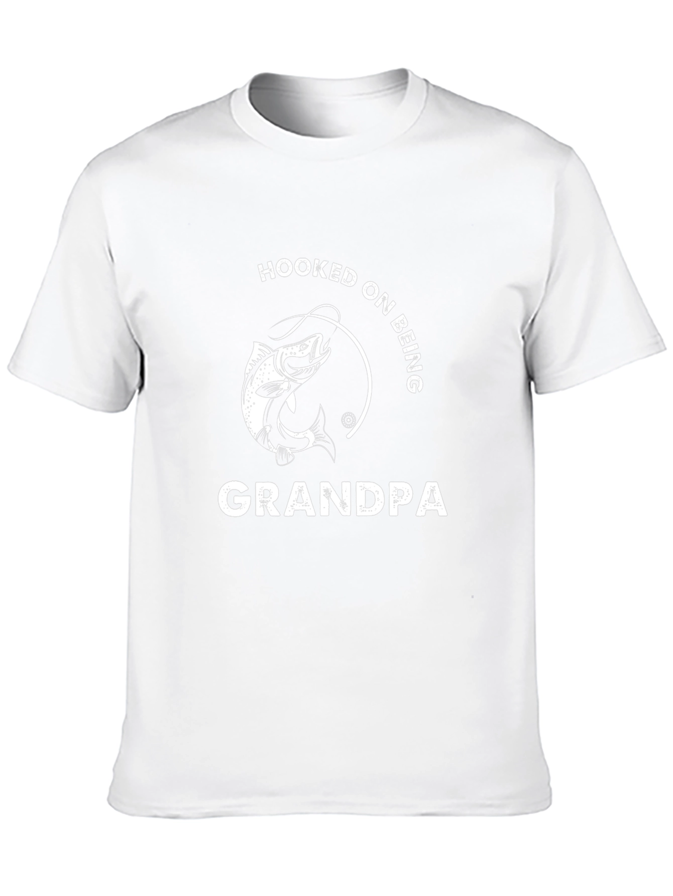 Hooked on Being Grandpa Graphic Tee