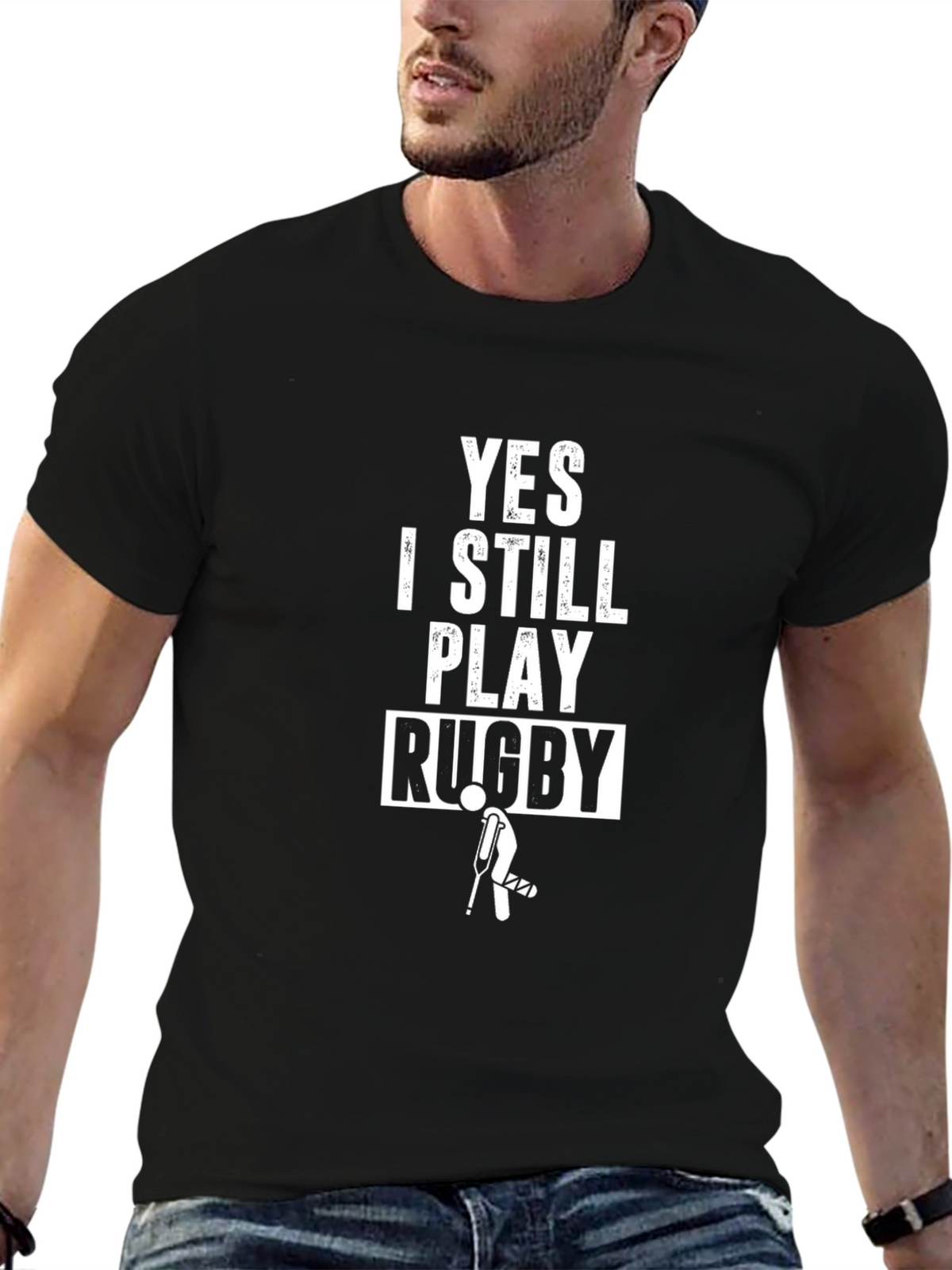 Funny Rugby T-Shirt - Yes I Still Play