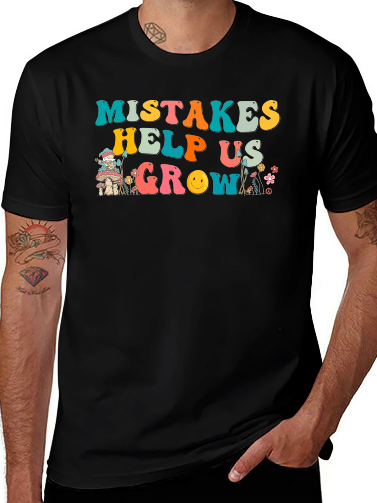 Mistakes Help Us Grow Graphic T-Shirt