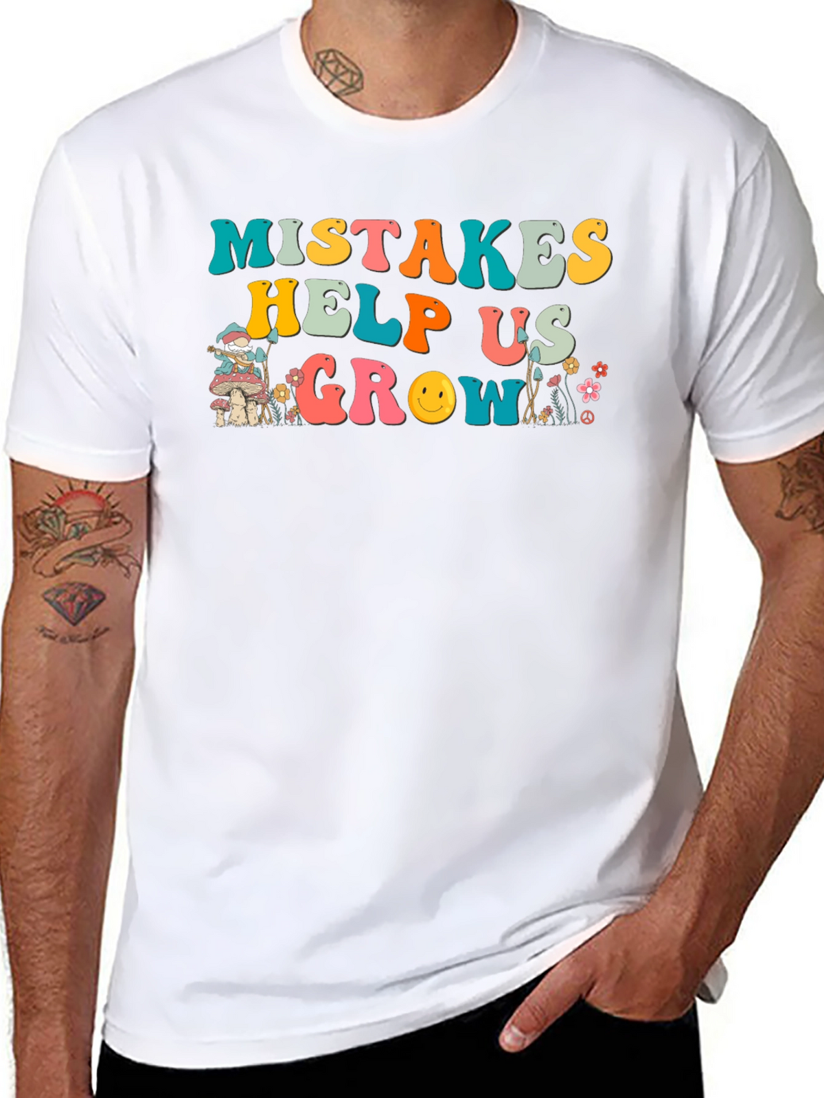 Mistakes Help Us Grow Graphic T-Shirt