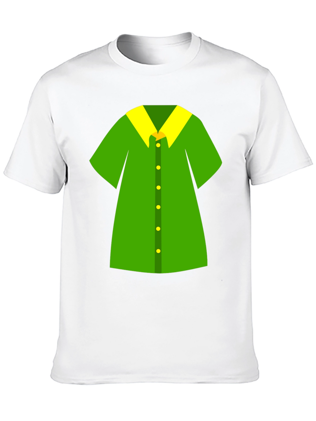 Novelty Green Shirt Design Black T-Shirt