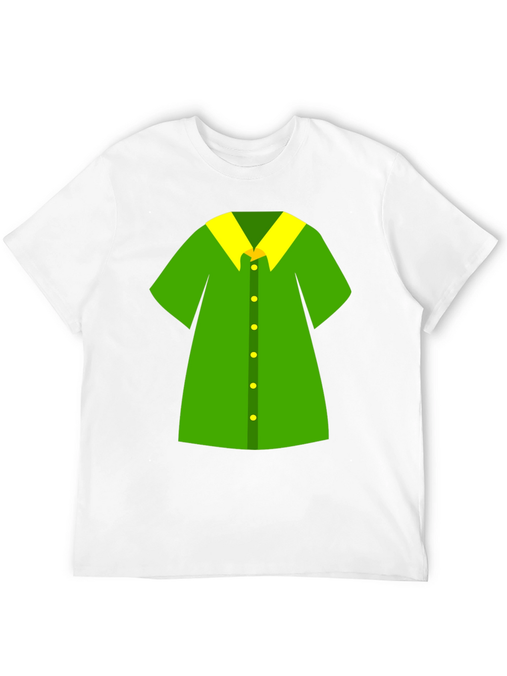 Novelty Green Shirt Design Black T-Shirt