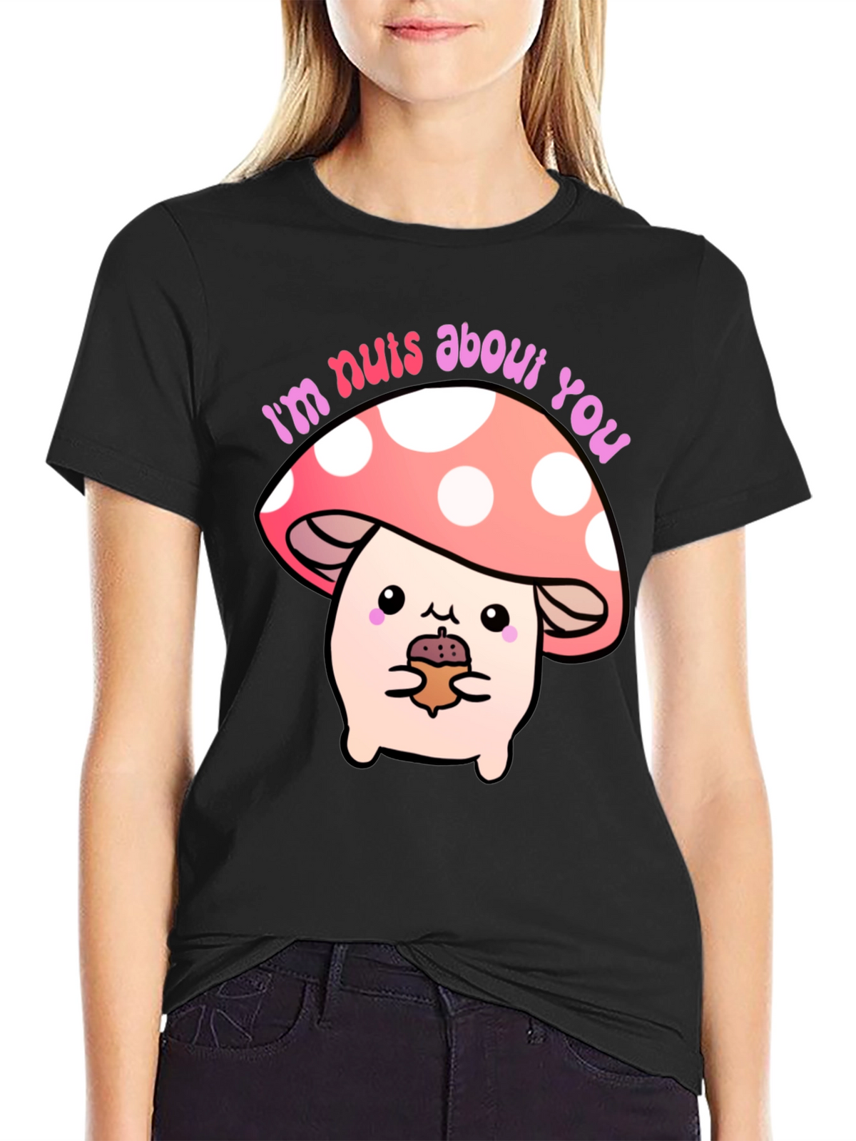 Im Nuts About You Mushroom Graphic Tee