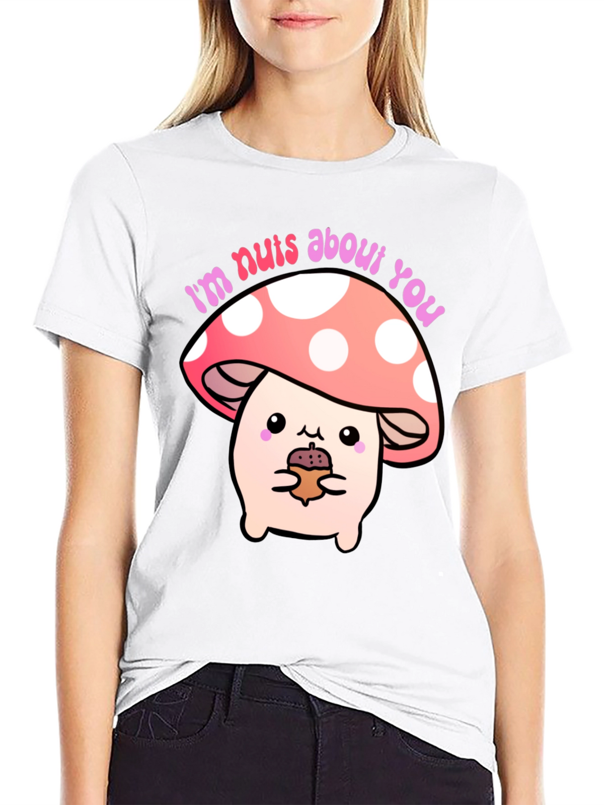 Im Nuts About You Mushroom Graphic Tee