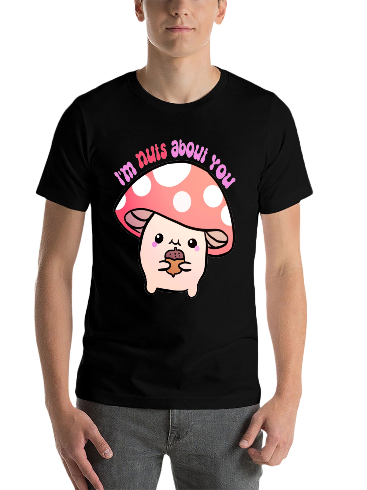 Im Nuts About You Mushroom Graphic Tee