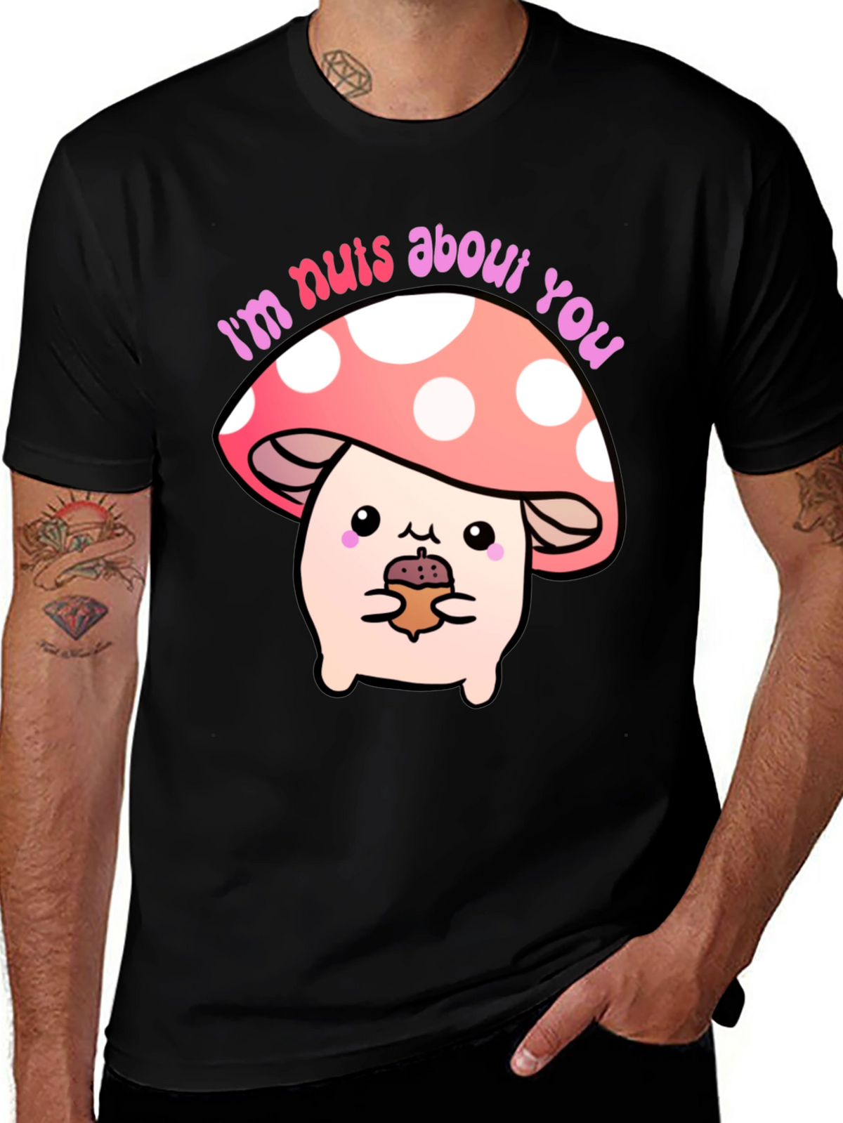 Im Nuts About You Mushroom Graphic Tee