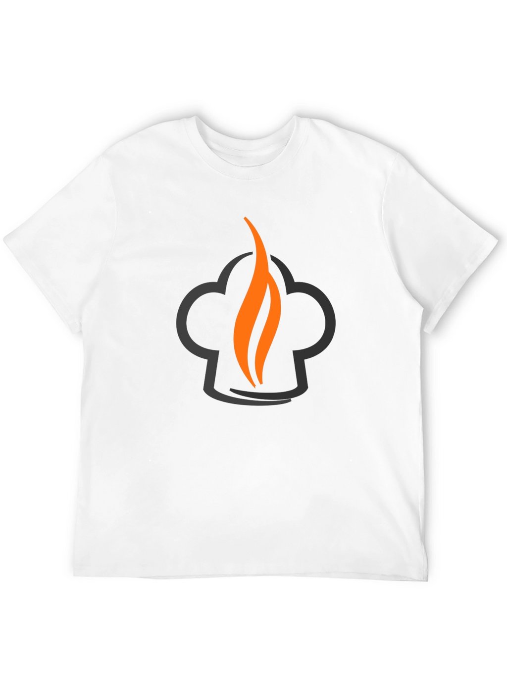 Chefs Flame Graphic Tee - Black Cotton Blend