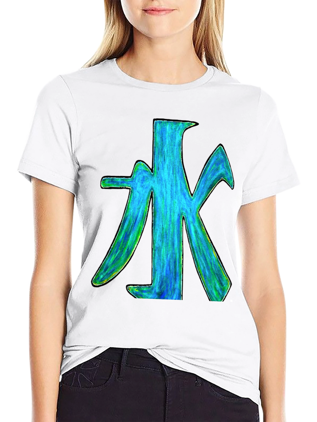 Water Symbol Graphic Print T-Shirt