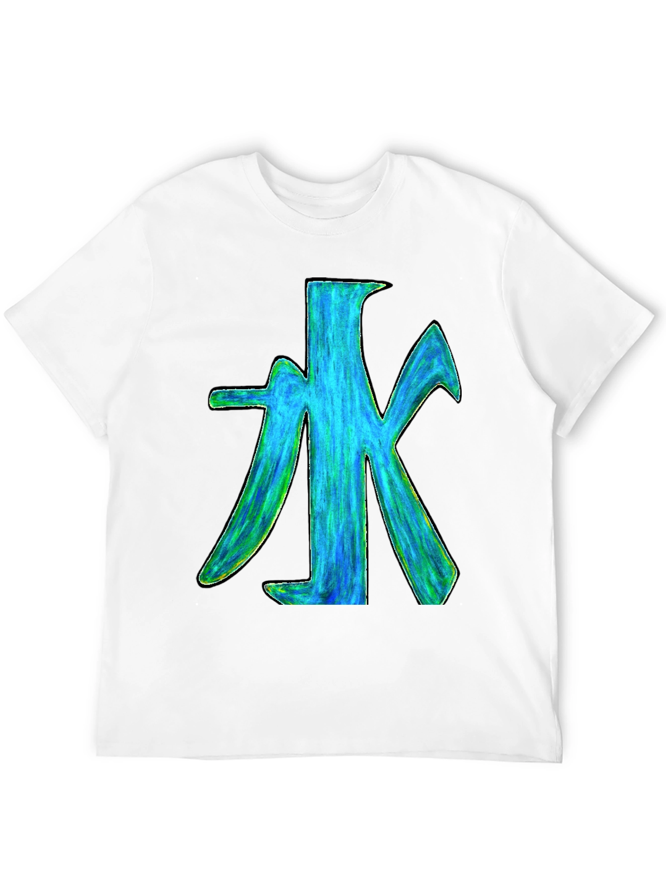 Water Symbol Graphic Print T-Shirt
