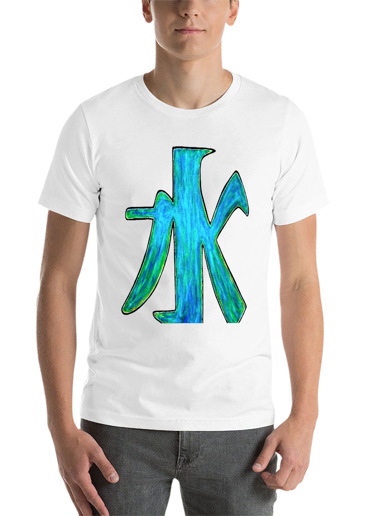 Water Symbol Graphic Print T-Shirt