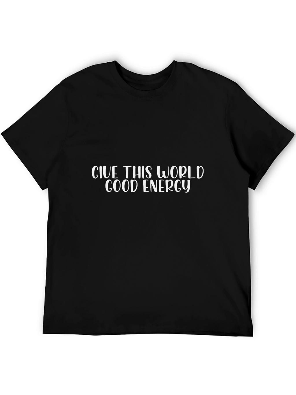 Good Energy Graphic Tee - Black Casual T-Shirt