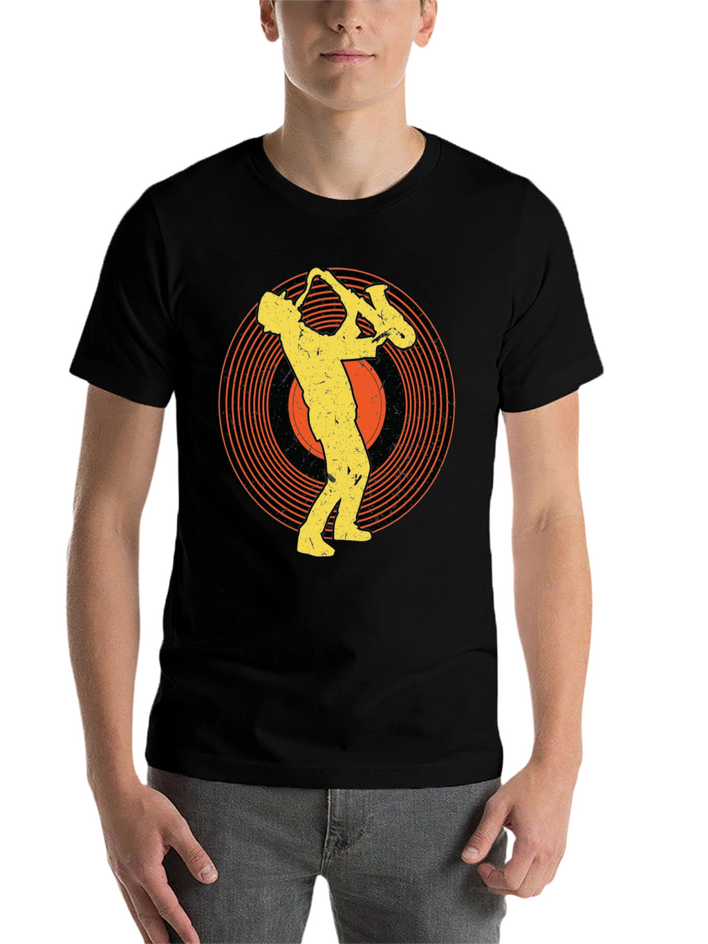 Saxophone Musician Graphic Tee